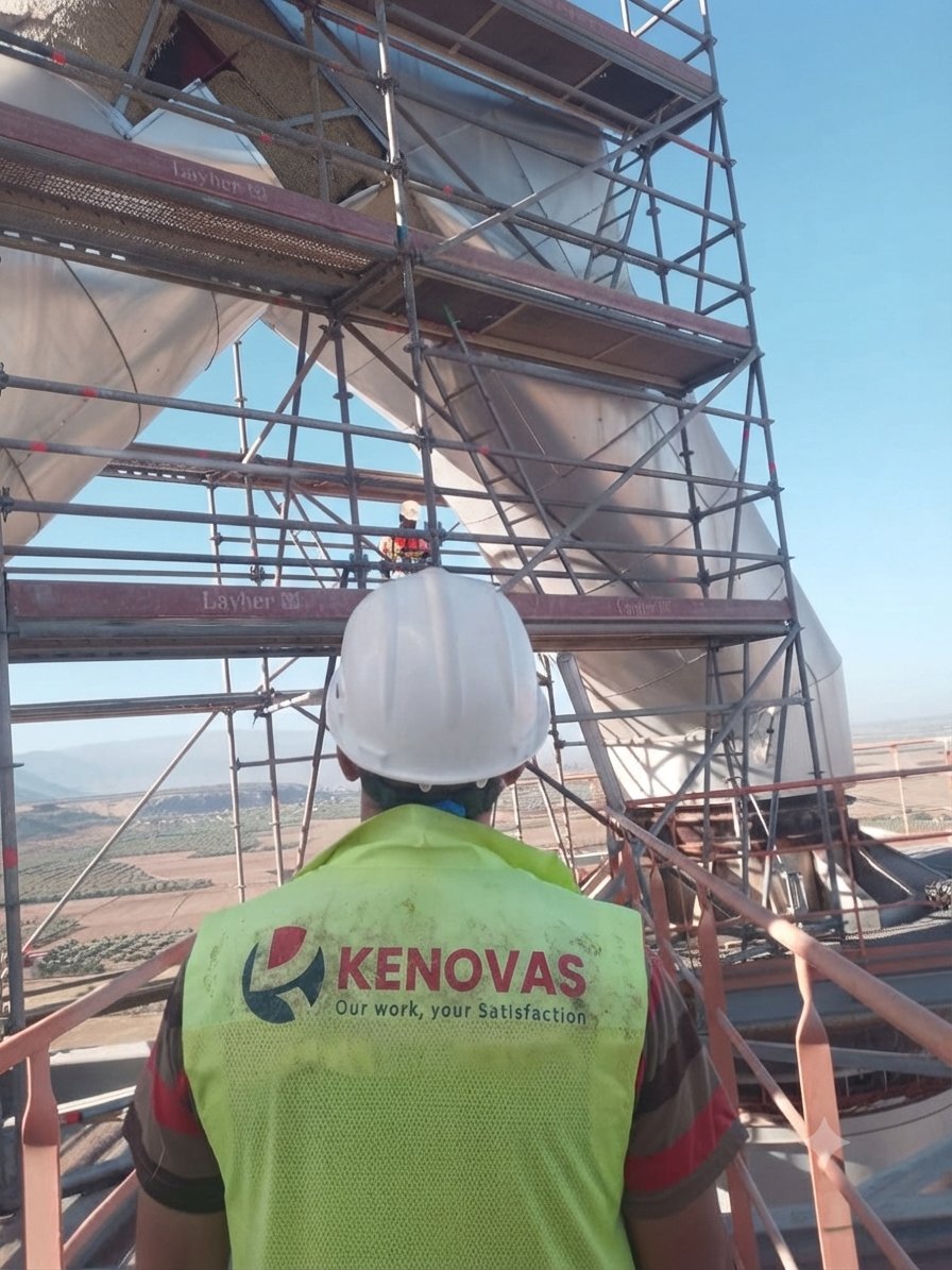 Équipe Kenovas Échafaudage sur chantier
